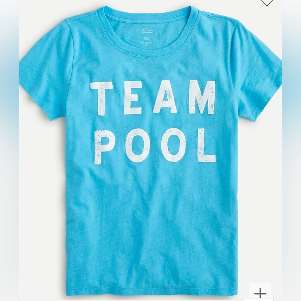 EUC J Crew Vintage Cotton “Team Pool” T-shirt, size S